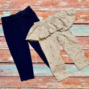 Carter’s Navy & Grey Leggings: 2 Pack 👶🏻